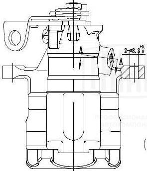 Trialli CF 182012 - Тормозной суппорт autosila-amz.com