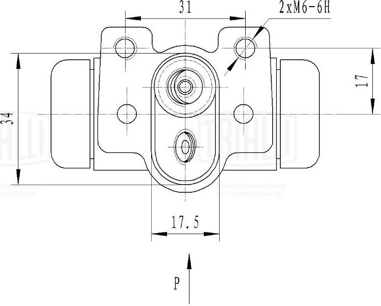 Trialli CF 2547 - Колесный тормозной цилиндр autosila-amz.com