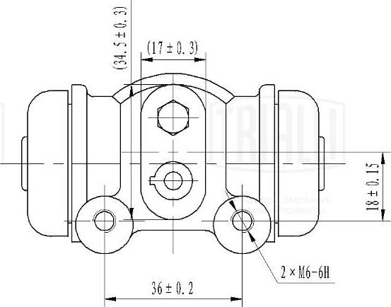 Trialli CF 2107 - Колесный тормозной цилиндр autosila-amz.com