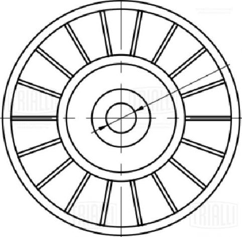 Trialli CM 5361 - Ролик, поликлиновый ремень autosila-amz.com