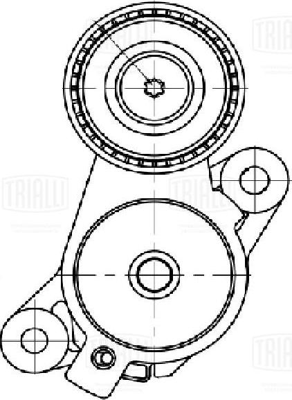 Trialli CM 5756 - Натяжитель, поликлиновый ремень autosila-amz.com