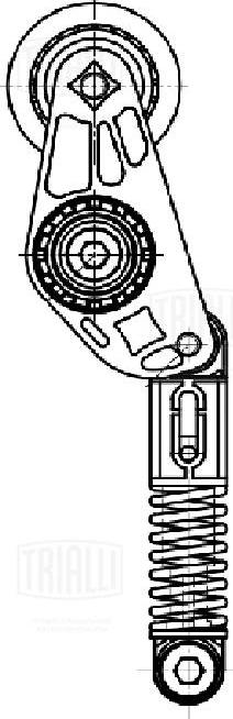 Trialli CM 5718 - Натяжитель, поликлиновый ремень autosila-amz.com