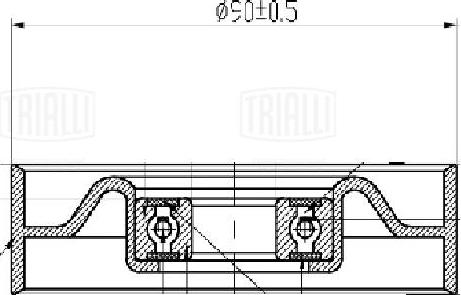 Trialli CM 5738 - Натяжитель, поликлиновый ремень autosila-amz.com