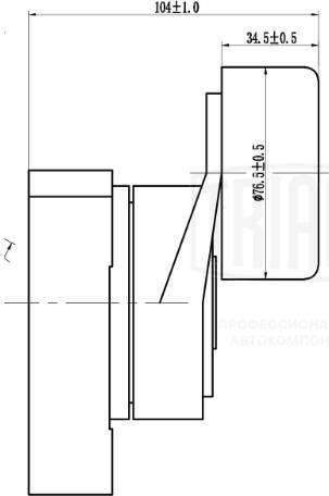 Trialli CM 2304 - Ролик привод. ремня для а/м Honda Accord (02-) 2.0i/2.2i/2.4i (с натяж. мех.) (CM 2304) autosila-amz.com