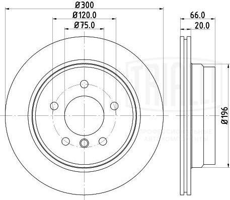 Trialli DF 261003 - Тормозной диск autosila-amz.com