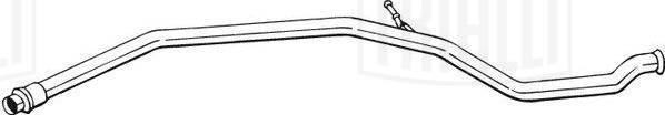Trialli ECP 0611 - Труба соед. (средняя часть) для а/м Peugeot 206 (98-) (алюм. сталь) (ECP 0611) autosila-amz.com