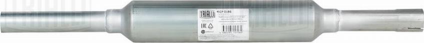 Trialli ECP 0186 - Труба соед. для а/м VW Golf (83-) с пламегасителем (алюм. сталь) (ECP 0186) autosila-amz.com