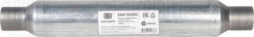 Trialli ESM 555501 - Средний глушитель выхлопных газов, универсальный autosila-amz.com