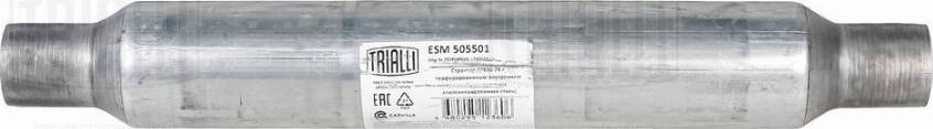 Trialli ESM 505501 - Средний глушитель выхлопных газов, универсальный autosila-amz.com