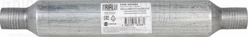 Trialli ESM 505502 - Средний глушитель выхлопных газов, универсальный autosila-amz.com