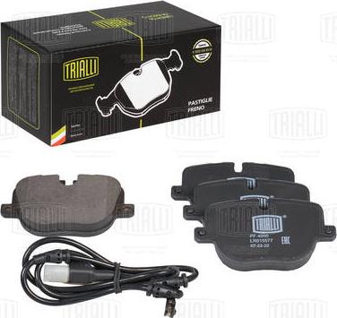 Trialli PF 4050 - Тормозные колодки, дисковые, комплект autosila-amz.com