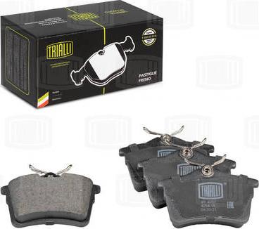 Trialli PF 4087 - Тормозные колодки, дисковые, комплект autosila-amz.com