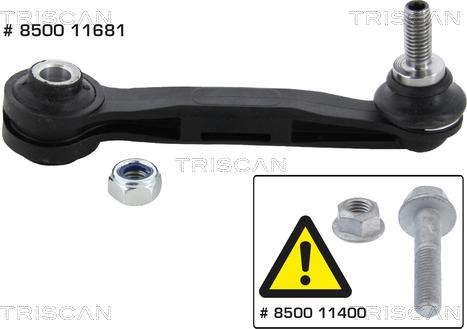 Triscan 8500 11681 - Тяга / стойка, стабилизатор autosila-amz.com