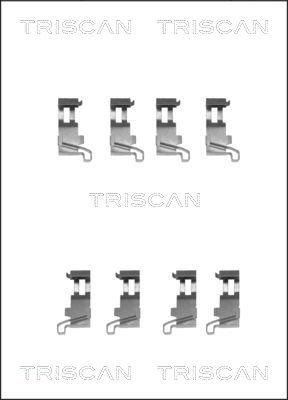Triscan 8105 411608 - Комплектующие для колодок дискового тормоза autosila-amz.com