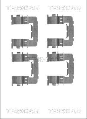 Triscan 8105 681534 - Комплектующие для колодок дискового тормоза autosila-amz.com