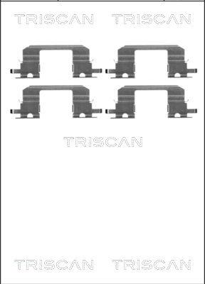 Triscan 8105 681532 - Комплектующие для колодок дискового тормоза autosila-amz.com