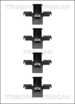 Triscan 8105 141588 - Комплектующие для колодок дискового тормоза autosila-amz.com