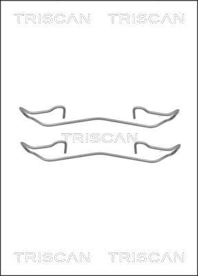 Triscan 8105 161617 - Комплектующие для колодок дискового тормоза autosila-amz.com