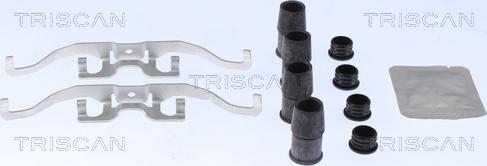 Triscan 8105 161621 - Комплектующие для колодок дискового тормоза autosila-amz.com