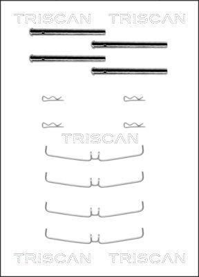 Triscan 8105 101456 - Комплектующие для колодок дискового тормоза autosila-amz.com