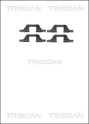 Triscan 8105 101591 - Комплектующие для колодок дискового тормоза autosila-amz.com