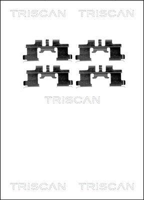 Triscan 8105 101641 - Комплектующие для колодок дискового тормоза autosila-amz.com