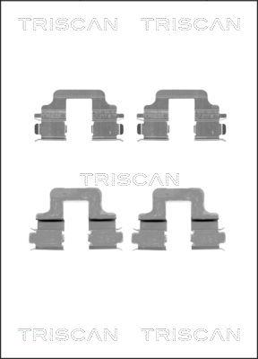 Triscan 8105 101652 - Комплектующие для колодок дискового тормоза autosila-amz.com