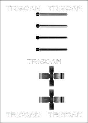 Triscan 8105 101141 - Комплектующие для колодок дискового тормоза autosila-amz.com