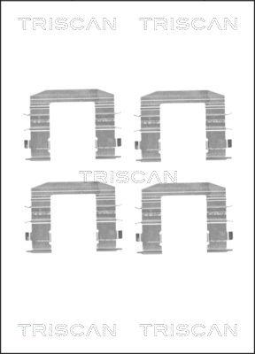 Triscan 8105 181009 - Комплектующие для колодок дискового тормоза autosila-amz.com