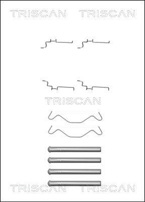 Triscan 8105 131638 - Комплектующие для колодок дискового тормоза autosila-amz.com