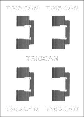 Triscan 8105 801001 - Комплектующие для колодок дискового тормоза autosila-amz.com
