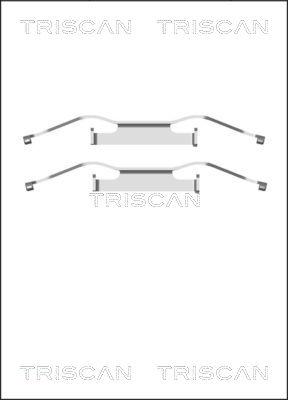 Triscan 8105 291607 - Комплектующие для колодок дискового тормоза autosila-amz.com