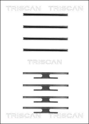 Triscan 8105 241412 - Комплектующие для колодок дискового тормоза autosila-amz.com