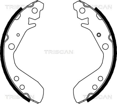 Triscan 8100 40006 - Комплект тормозных колодок, барабанные autosila-amz.com
