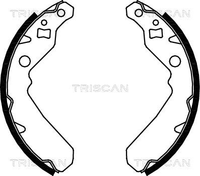 Triscan 8100 41615 - Комплект тормозных колодок, барабанные autosila-amz.com