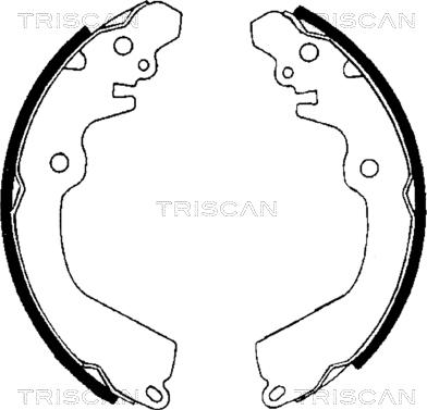 Triscan 8100 42568 - Комплект тормозных колодок, барабанные autosila-amz.com