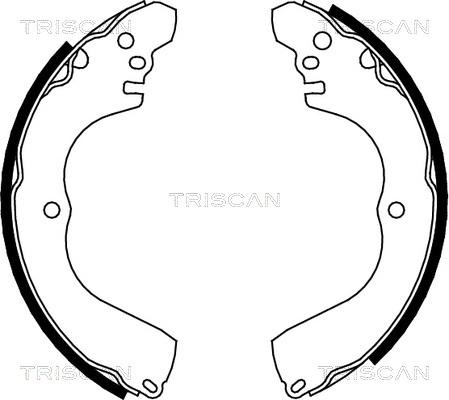 Triscan 8100 42017 - Комплект тормозных колодок, барабанные autosila-amz.com