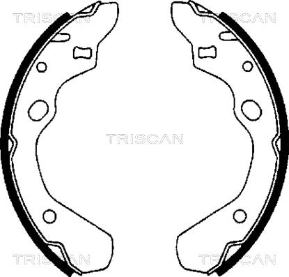 Triscan 8100 50500 - Комплект тормозных колодок, барабанные autosila-amz.com