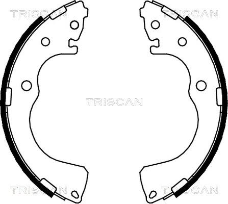 Triscan 8100 50001 - Комплект тормозных колодок, барабанные autosila-amz.com