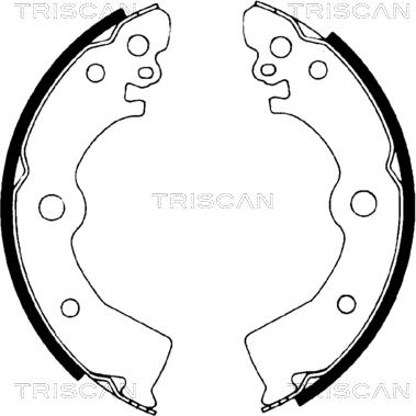 Triscan 8100 14532 - Комплект тормозных колодок, барабанные autosila-amz.com
