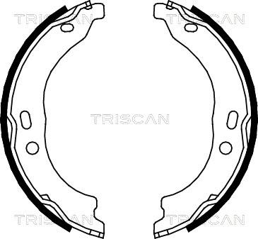 Triscan 8100 15024 - Комплект тормозов, ручник, парковка autosila-amz.com