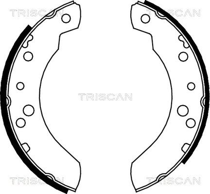 Triscan 8100 16440 - Комплект тормозных колодок, барабанные autosila-amz.com
