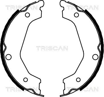 Triscan 8100 18004 - Комплект тормозов, ручник, парковка autosila-amz.com