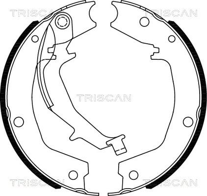 Triscan 8100 18011 - Комплект тормозов, ручник, парковка autosila-amz.com