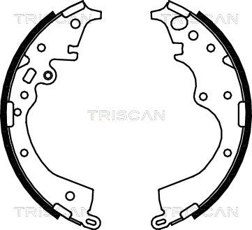 Triscan 8100 13043 - Комплект тормозных колодок, барабанные autosila-amz.com