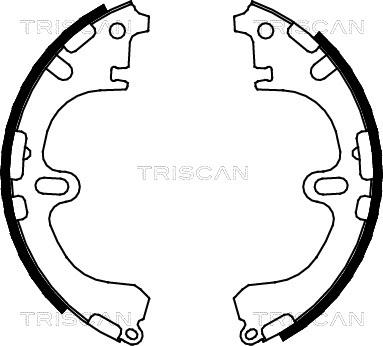 Triscan 8100 13032 - Комплект тормозных колодок, барабанные autosila-amz.com