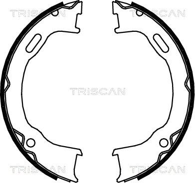 Triscan 8100 80012 - Комплект тормозов, ручник, парковка autosila-amz.com