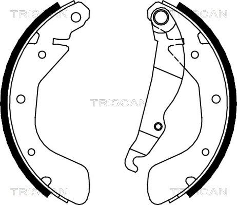 Triscan 8100 24540 - Комплект тормозных колодок, барабанные autosila-amz.com