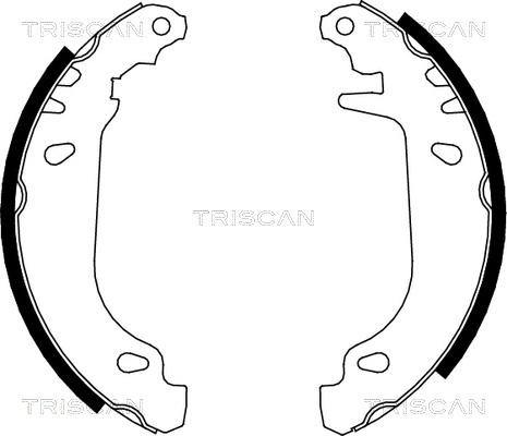 Triscan 8100 25476 - Комплект тормозных колодок, барабанные autosila-amz.com
