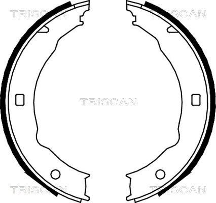 Triscan 8100 28050 - Комплект тормозов, ручник, парковка autosila-amz.com
